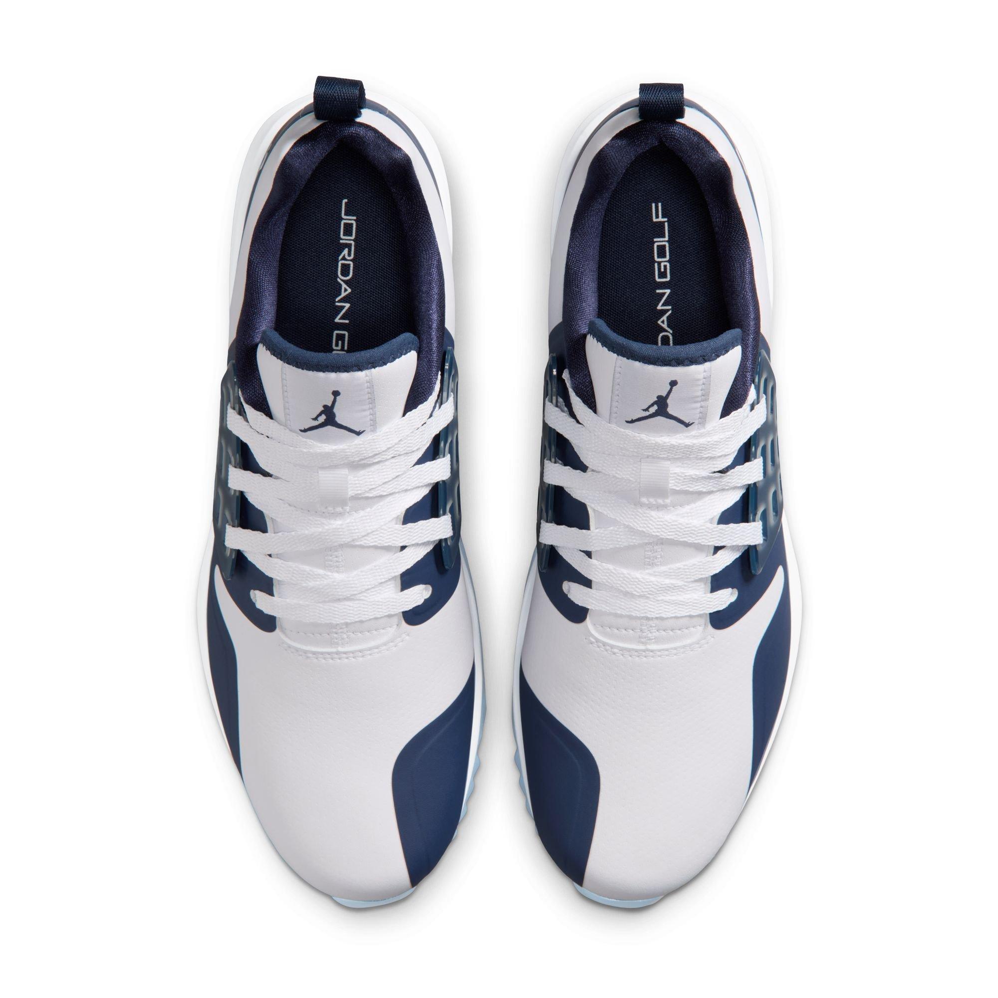いしも Jordan Golf Slip-On ホワイト/ブルー Navy?$default$